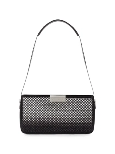 Alexander Wang Siren Crystal-embellished Shoulder Bag In Black