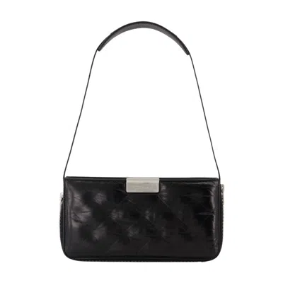 Alexander Wang Siren Leather Shoulder Bag In Black