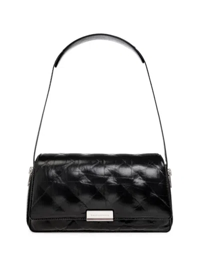 Alexander Wang Siren Medium Flap Bag In Black