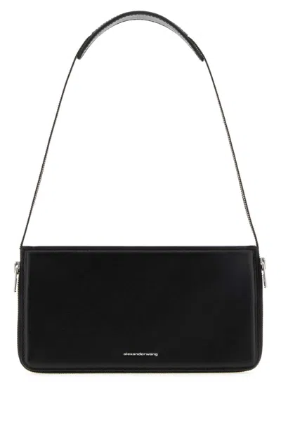Alexander Wang Mini Leather Shoulder Bag In Black