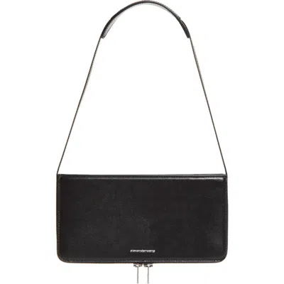 Alexander Wang Siren Pochette Leather Shoulder Bag In Black