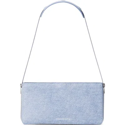 Alexander Wang Siren Pochette Leather Shoulder Bag In Blue