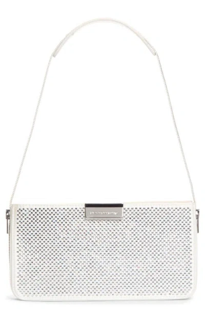 Alexander Wang Siren Pochette Studded Leather Shoulder Bag In Vanilla