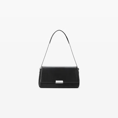 Alexander Wang Alexanderwang Siren Medium Leather Shoulder Bag In Black