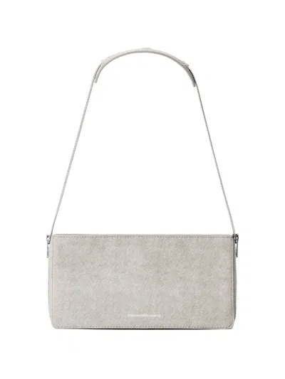 Alexander Wang Siren Zip-up Mini Shoulder Bag In White