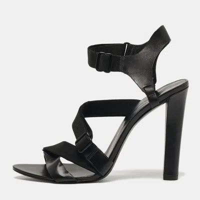 Pre-owned Alexander Wang Size 41 Black Leather Ankle Strap Sandals