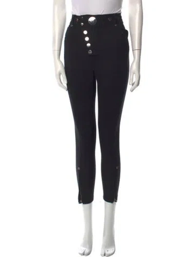 Pre-owned Alexander Wang Skinny Leg Pants In Black