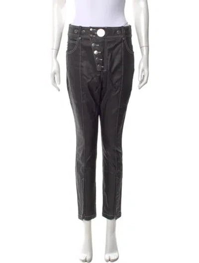 Pre-owned Alexander Wang Skinny Leg Pants In Black