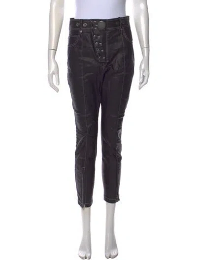 Pre-owned Alexander Wang Skinny Leg Pants In Black