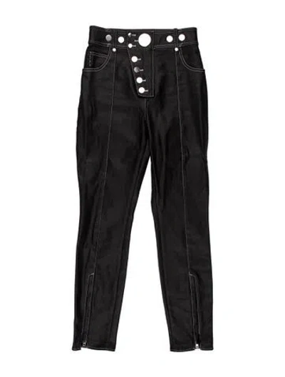 Pre-owned Alexander Wang Skinny Leg Pants In Black