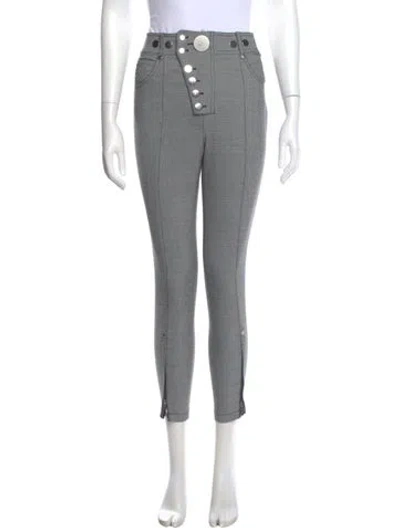 Pre-owned Alexander Wang Skinny Leg Pants In Gray