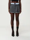 Alexander Wang Wool Blend Miniskirt In Black