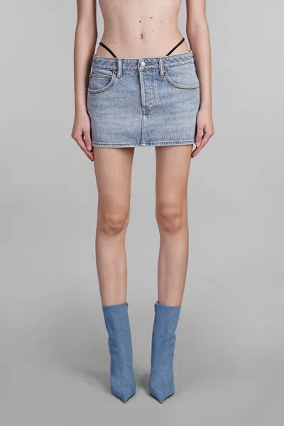 Alexander Wang Skirt In Blue Cotton