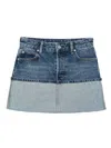 Alexander Wang Light Blue Denim Mini Skirt With Flap