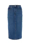 Alexander Wang Stretch Denim Midi Skirt