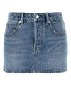 Alexander Wang Mini Skirt Prestyle Hotfix Mesh Undie In Vintagemediumindigo
