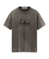 Alexander Wang Distressed Skyline Graphic Print T-shirt In Black