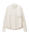 Alexander Wang Slashed Sleeved Shirt In White