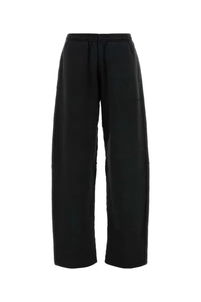 Alexander Wang Cotton Joggers With Side Pockets And Relaxed Fit In Black