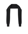 Alexander Wang Hybrid Ribbed Scarf With Sleeves In Black