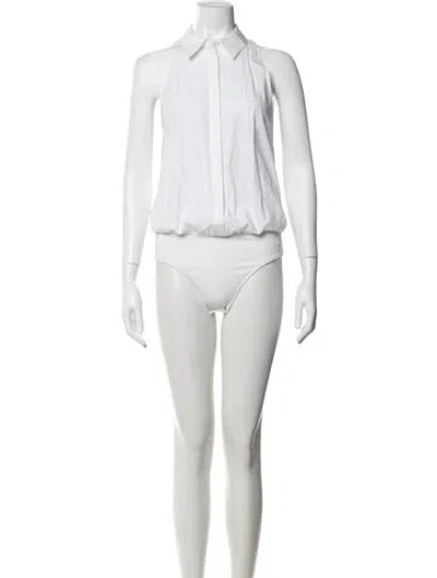 Pre-owned Alexander Wang Sleeveless Bodysuit In Neutrals
