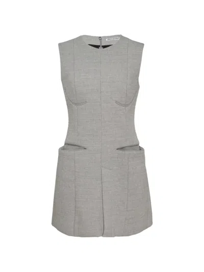 Alexander Wang Sleeveless Mini Dress In Gray