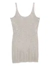 Alexander Wang Sleeveless Mini Dress In Metallic