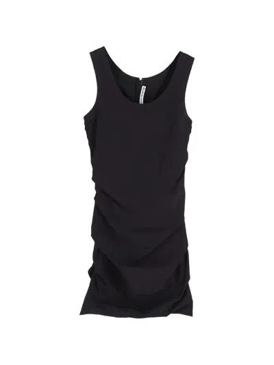 Pre-owned Alexander Wang Sleeveless Ruched Dress In Black