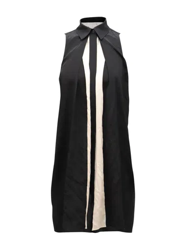 Alexander Wang Sleeveless Shirt Dress In Black Viscose