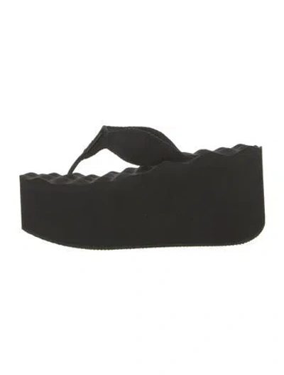 Pre-owned Alexander Wang Slides In Black