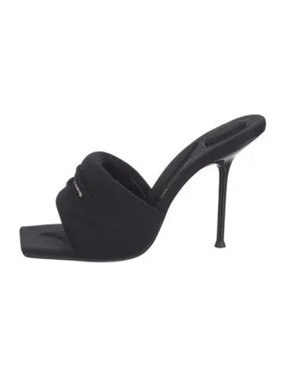 Pre-owned Alexander Wang Slides In Black