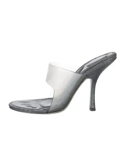 Pre-owned Alexander Wang Slides In Silver