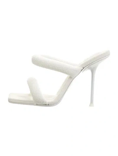 Pre-owned Alexander Wang Slides In White