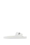 Alexander Wang Slides With Branded Strap In White