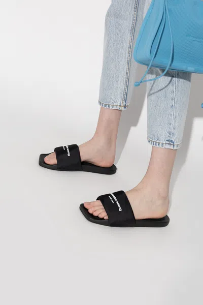 ALEXANDER WANG ALEXANDER WANG SLIDES WITH LOGO