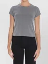 Alexander Wang Slim Fit Cropped Baby T-shirt With Graphic In Animal Print