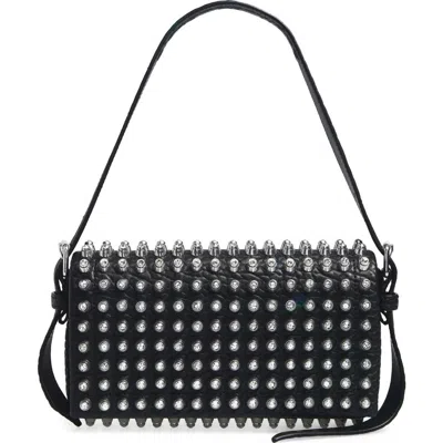 Alexander Wang Slim Ricco Crown Studded Leather Shoulder Bag In Pattern