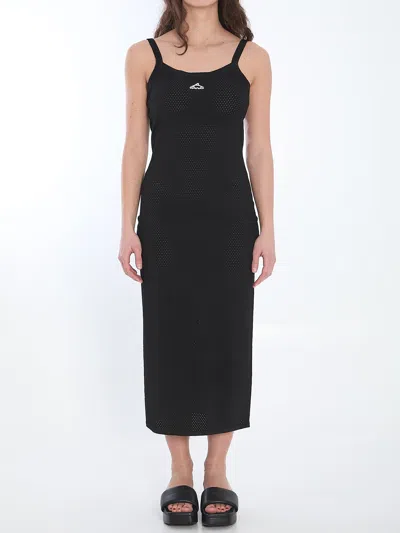 ALEXANDER WANG SLIP DRESS WITH 3D LOGO