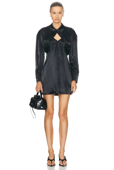 Alexander Wang Slip Dress With Bolero In Black