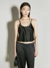 ALEXANDER WANG SLIP TOP WITH NAMEPLATE CHAIN