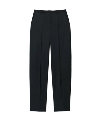Alexander Wang Slit-detail Tapered Trousers In Black