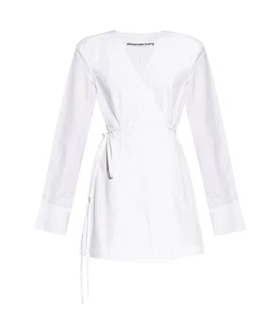 Alexander Wang White Wrap Minidress
