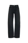 Alexander Wang Dark Grey Denim Jeans In Greyaged