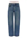 Alexander Wang Embellished Straight Jeans In Light Blue