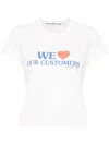 Alexander Wang We Love Our Customers-print T-shirt In Rosa