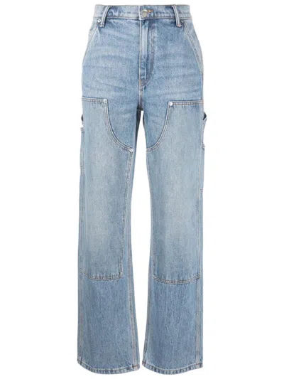 Alexander Wang Jeans Slouch Carpenter In Navy