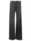 Alexander Wang Slouchy Fit Jeans Trousers Grey In Black