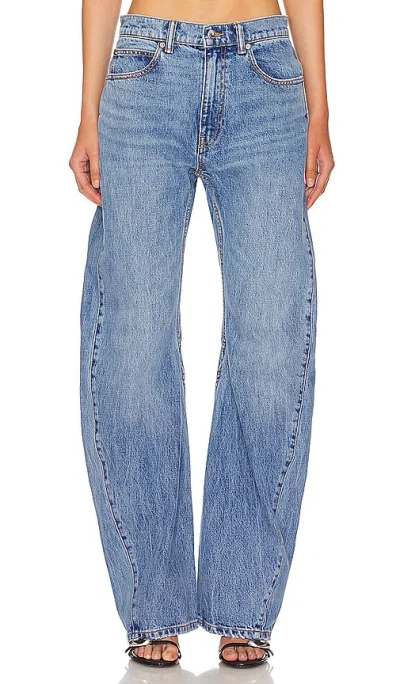 Alexander Wang Twisted Leg Jeans In Blue