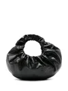 Alexander Wang Crescent Small Crackle Bag In Black