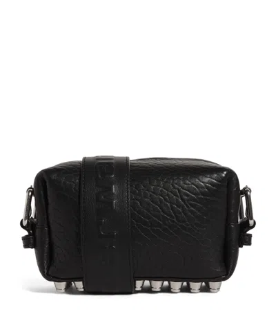 Alexander Wang Small Leather Ricco Flap Bag In Black